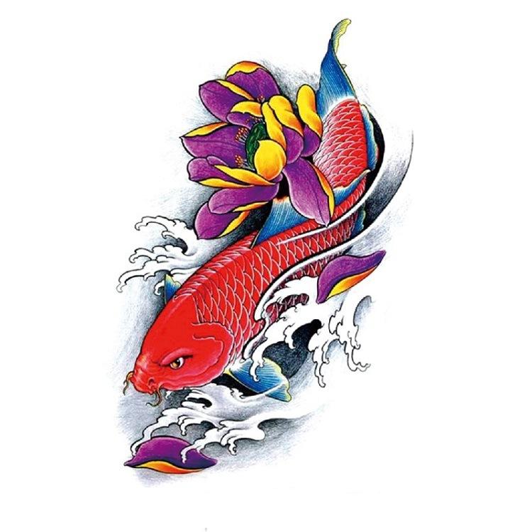 Tattoo-Aufkleber Blume Arm Halber Arm Wasserübertragung Wasserdichter Tattoo-Aufkleber Glückverheißende Bedeutung Chinesischer Stil Tattoo
