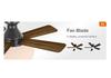 Konoha Ceiling Fan Light with Remote Control - Straight Blade, Flush Mount, 85-265V Wide Voltage Electric Fan.