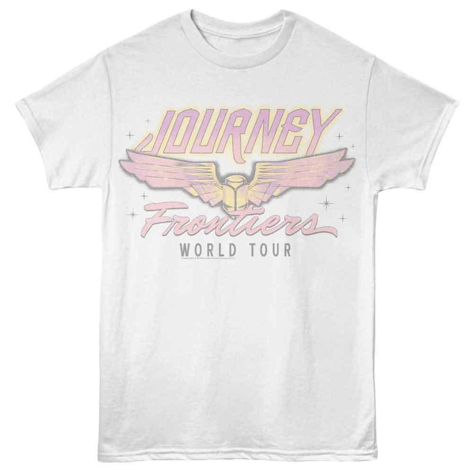 Journey Frontiers World Tour White T-Shirt 4XL