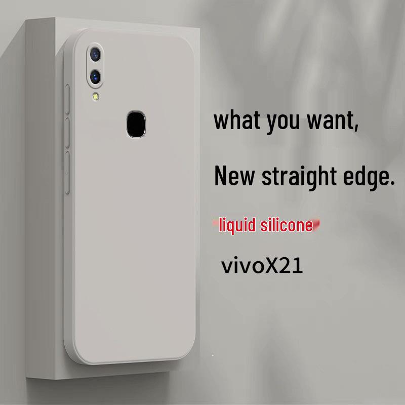 Vivo X21 Rear Fingerprint Protective Silicone Phone Case Cover