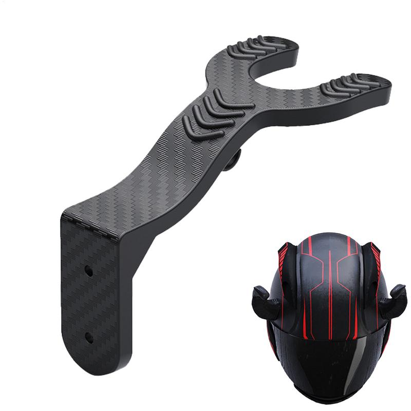 Motorcycle Helmet Holder Wall Mount Head Gear Hanger ABS Bicycle Hat Rack Motorcycle Caps Wall Organizer Rack Key Hook