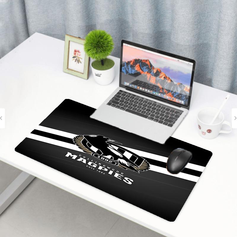 Collingwood Magpies Print Mouse Pad, Anti‑Slip Desktop keyboard Mat, for PC Laptop Gaming Working Daily Use, Cool Festival Surprise Gift