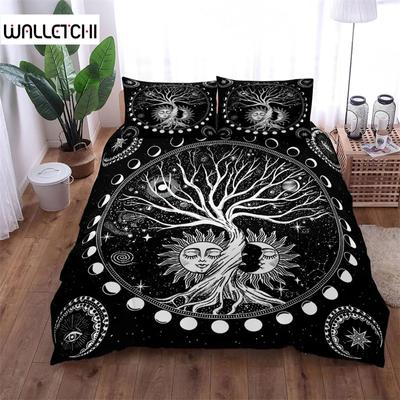 Parure de lit celtique Yggdrasil, motif celtique, pour lit king size, queen size, double, double, double, simple, pour garçons, filles et enfants