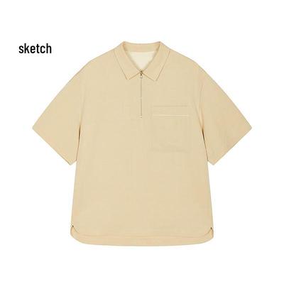 CROQUIS Men's 2025 Fall Short Sleeve Lapel Shirt
