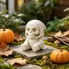 Ghost Theme Craft Supply 3D Printed Halloween Mummy Figurine, Blank DIY Paintable Bandage Pumpkin Statue, Personalized Decor Mini Desktop Ornament for