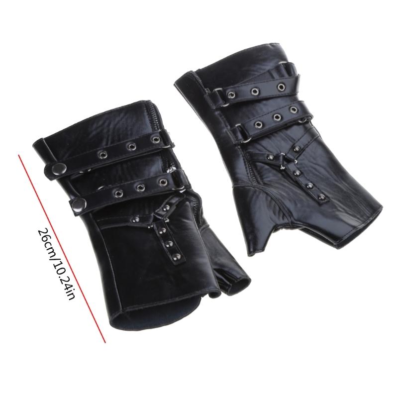 Guanti Steampunk Senza Dita Costume Cosplay Medievale Vintage Guanti da Pugilato