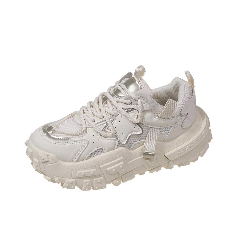 

Daddy shoes women s spring versatile thick sole 2025 new women s durian sole tide brand sports and leisure shoes 40 бежевий