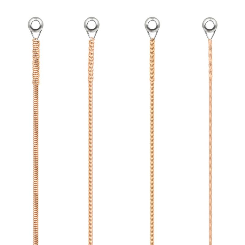 4pcs Acoustic Bass Strings 40 60 75 95 Carbon Steel Hexagonal Core Alloy Strings