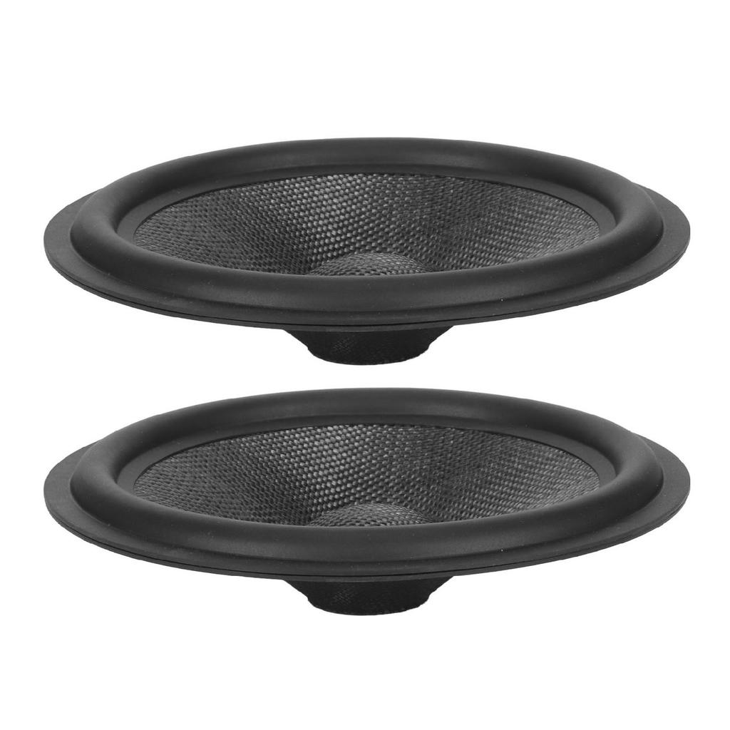 2Pcs Paper Speaker Cone Subwoofer Cones Drum Paper 1.4 Inch Inner Diameter with Rubber Surround for