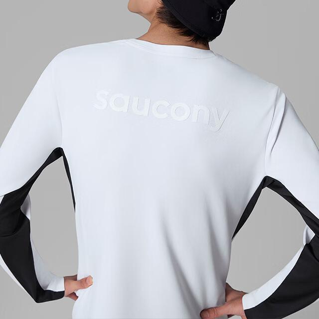 Saucony Urban Lifestyle Series Fashion Comfortable Soft Skin-Friendly Long Sleeve T-Shirt Unisex Tops SA2250LT72C-WT002