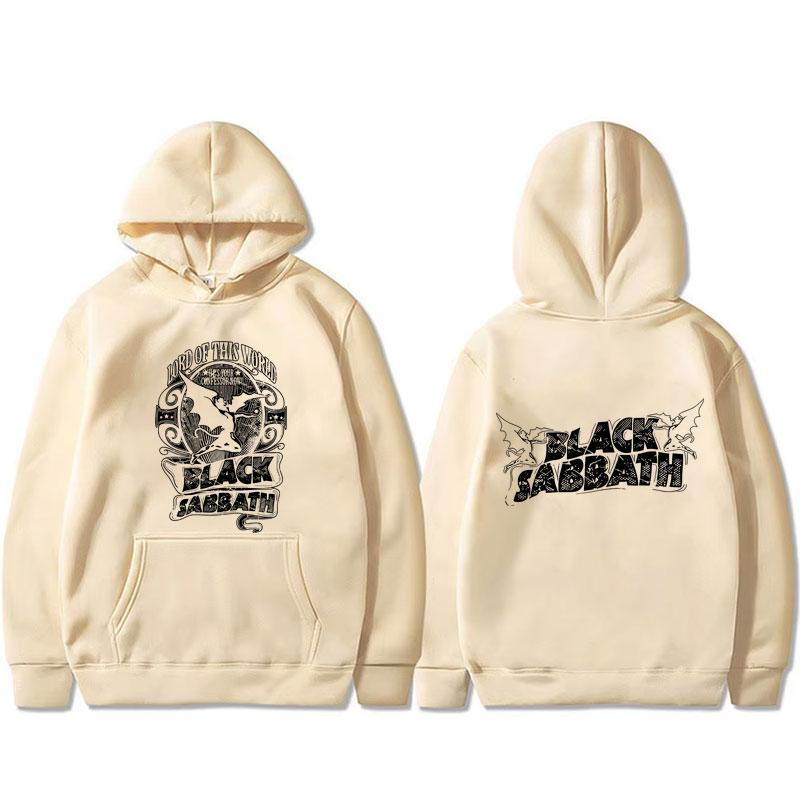 Heavy Metal Rock Band Black Sabbath Ozzy Osbourne Master of Reality Lord of This World Hoodie Men's Vintage Oversized