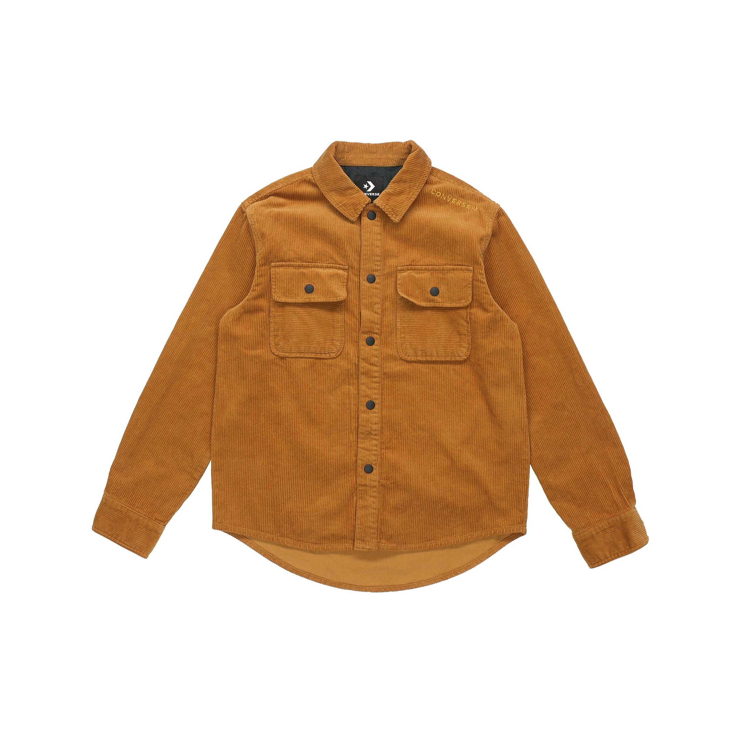 Converse Overhead Shirt Jacket Asia Sizing Brown Men s 10019954-A10 M