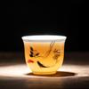 Hand-Painted Retro Ceramic Kung Fu Tea Cup Set