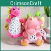 Macaroon Dragon Fruit Plush Toys Dinosaur Stuffed Doll Decoration 20cm Gift
