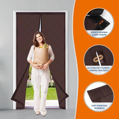 Thermal Insulated Door Curtain Magnetic Insulated Door Covers for Winter Door Blanket Thicken Cotton Insulation Doors Screen