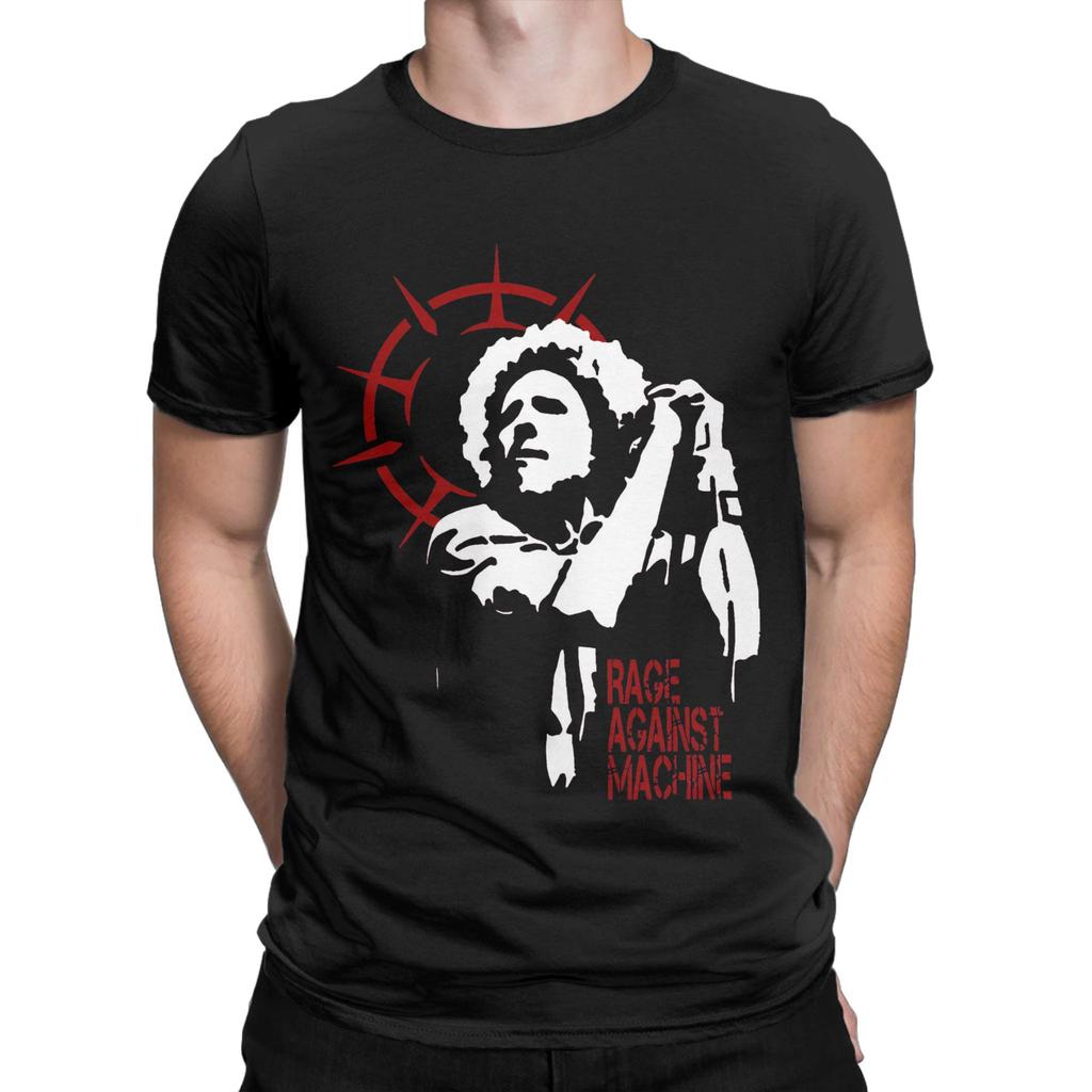 Vtipné tričko Rage Against The Machine pro muže, kulatý límec, 100% bavlna, krátký rukáv, tričko s potiskem, plus size oblečení