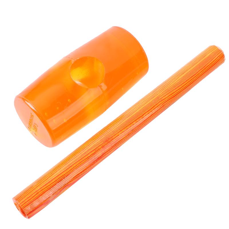 Transparenter Gummihammer mit Holzgriff - Kostenloser Versand