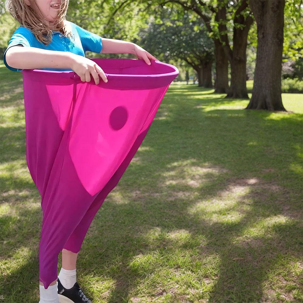 Granny Pants Field Family Reunion Game with 4 Bouncy Balls Outdoor Games Set with Oversized Pants for Outside Backyard Field Day