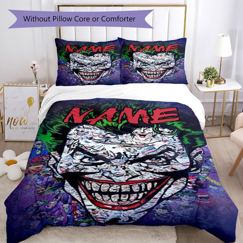 Warnermedia (24) Customize your name Bedding Set Breathable Duvet Cover with Pillowcases Home Decoration Birthday Gift