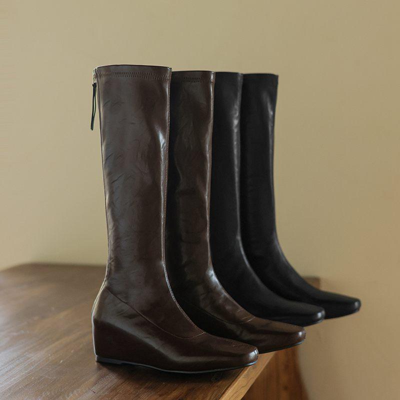 Krazing Pot PU осенне-зимние ботинки для верховой езды с квадратным носком — фото 4