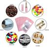 100 Pieces Resealable  with Aluminum Foil Pouch Smell Proof Bag for Food Storage