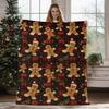Christmas Geometric Theme Digital-printed Polyester Velvet Flannel Soft Sofa Cover Blanket Fleece Sofa Cover Blankets for Beds