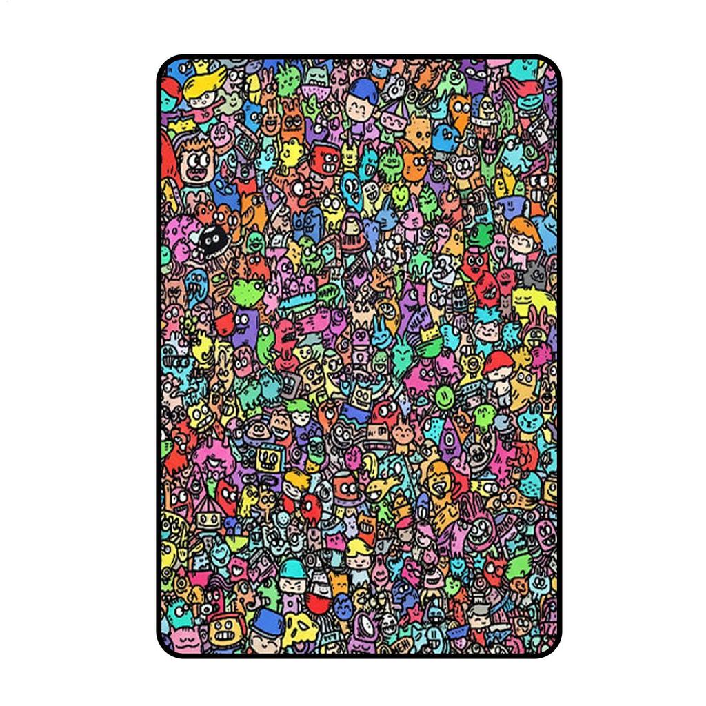150x100cm Coloring Blanket Washable Couch Throws Soft Blankets for Boys Girls Families Craft Lovers Preschools Birthday Holiday
