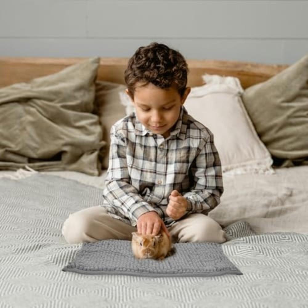 Chenille Fleece Guinea Pig Cage Liner Washable Small Animal Liner Fleece Bedding Mat  Guinea Pig