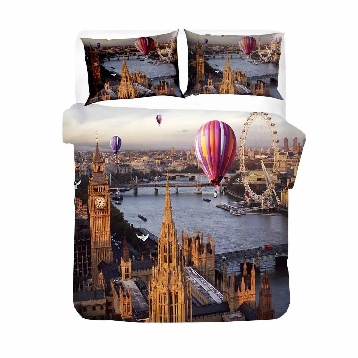 

Comforter Rose Flower Balloon Bedclothes 2/3Pcs Comfortable Pillow Case Bedding Sets Eu/Us/Au/Uk Single Twin Double Queen Comforter (quilt)-EU Single(135*200cm)3pcs