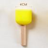 Children's Educational Mushroom Head Sponge Stamps with Wooden Handles