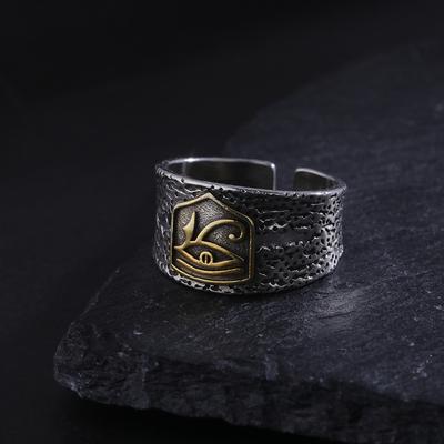 Eye of Horus Ring Trendy Hip Hop Single Ring Vintage Eye Opening Ring