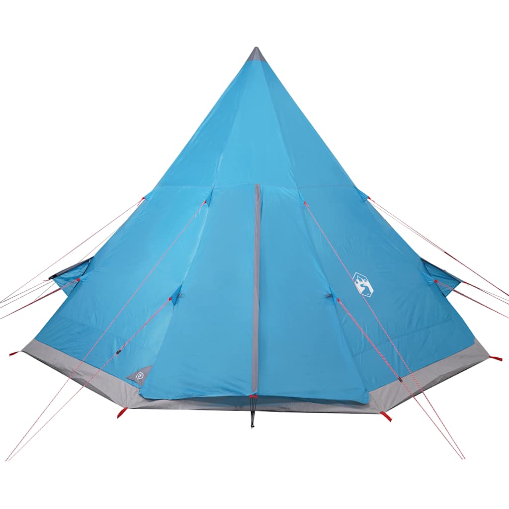 Tipi Camping Tent for 4 Persons Blue Waterproof