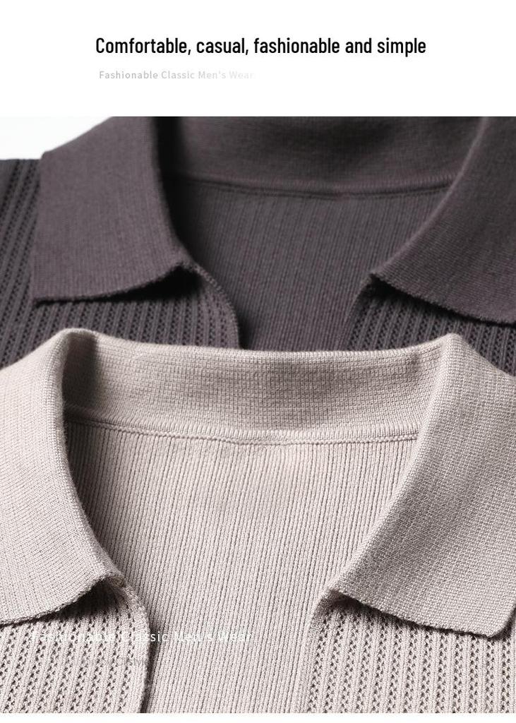 Men's Color Block Lapel Cardigan: Autumn/Winter Sweater Coat with Real Pockets - Youth Style, Loose Knitwear