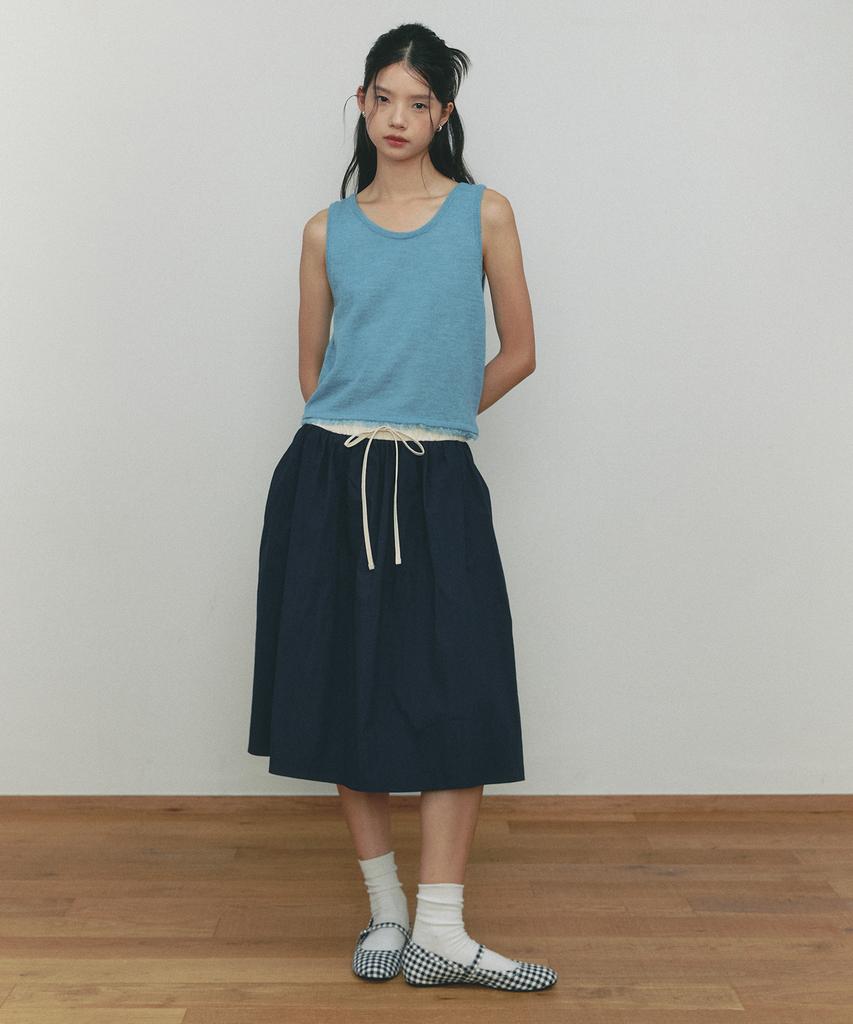 Ceme Banding Rope Midi Skirt(Nv)