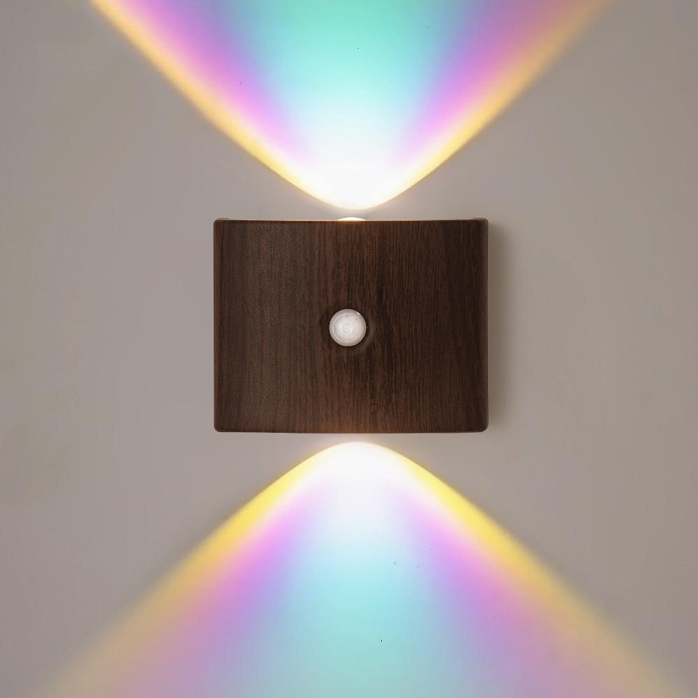 Magnetic Installation LED Induction Wall Lamp PIR Sensor Wall Sconce Bedroom Night Light