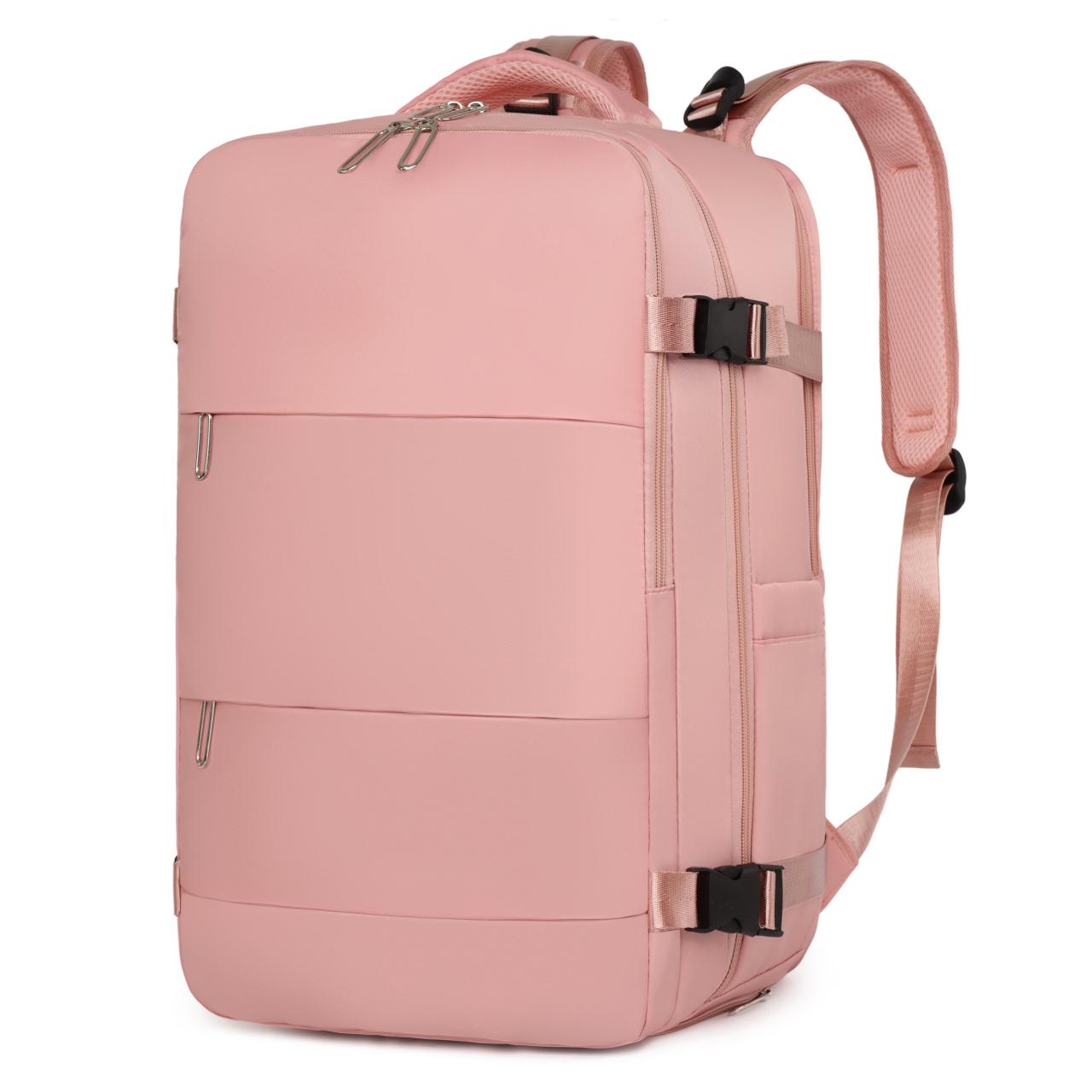

Женский рюкзак для ноутбука 15,6 дюйма, школьный рюкзак с зарядкой через USB для девочек-подростков, независимая сумка для обуви, дорожный рюкзак, уличный рюкзак розовый