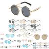 High-quality Steampunk Round Glasses With Uv400 Protection And Classic Victorian Design
