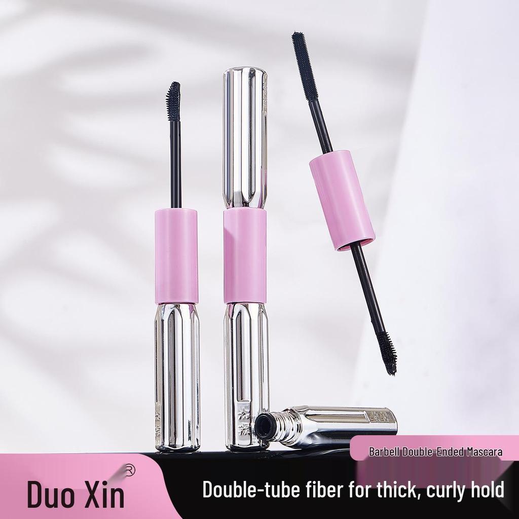Barbell Double-Headed Waterproof Mascara with Lengthening, Curling & Smudge-Proof Primer
