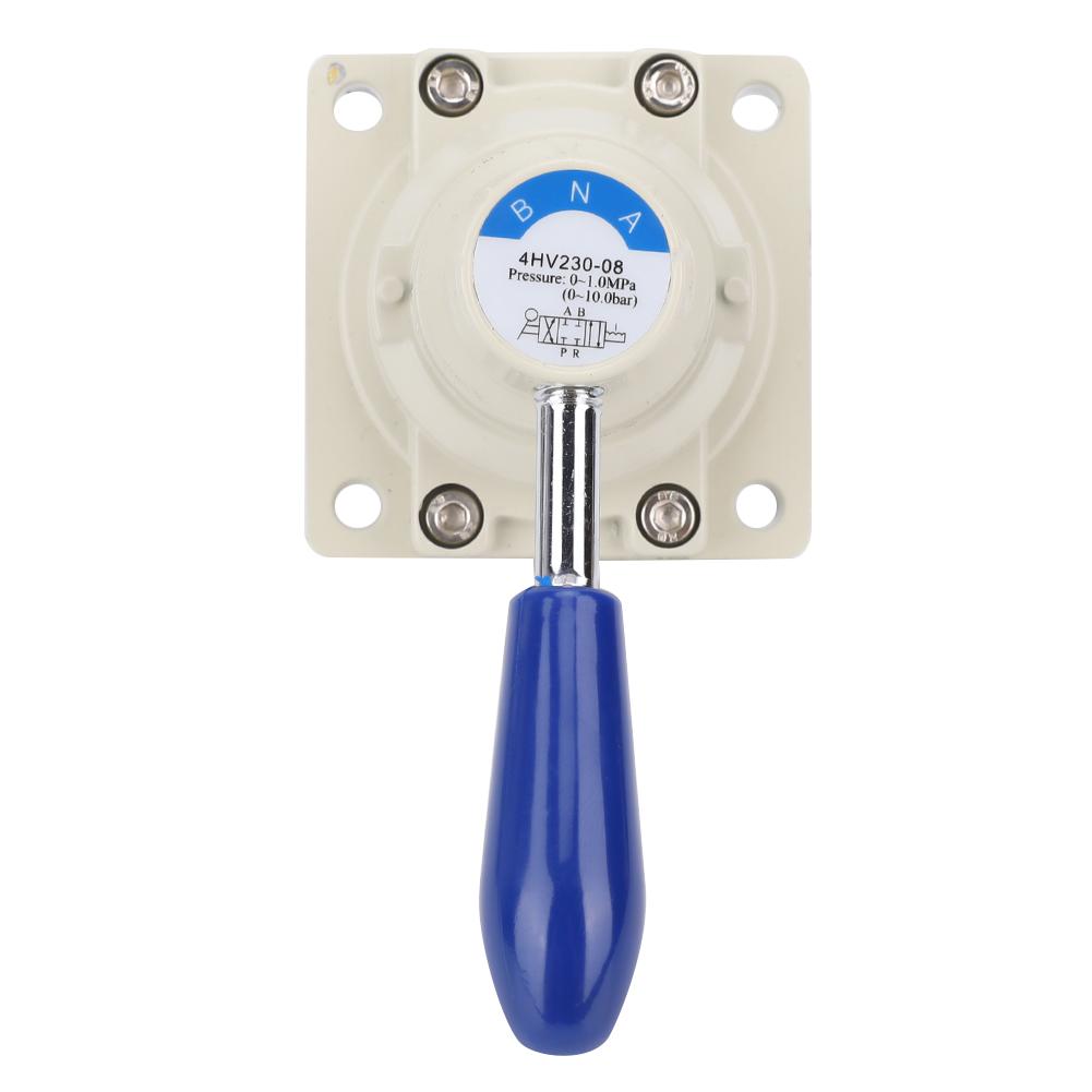 4HV23008 Air Valve 4 Way 3 Positions Hand Lever Direct Action 14in PT Pneumatic Valve