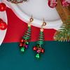 Star Christmas Dangle Earrings Wreath Christmas Drop Earrings  Women Gifts