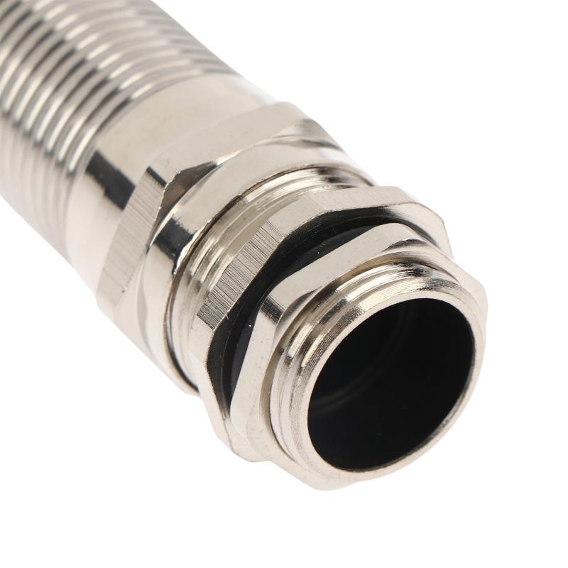 Electrical Nickel Plated Brass Cable Gland Waterproof Strain Relief Anti Bending for 8mm10mm Wire Clips Offices