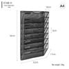 Zijingxiu 8-Tier Wall-Mounted Metal A4 File Organizer