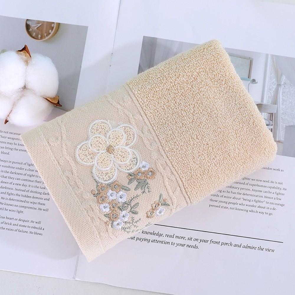 New Thickened Face Towel Soft Solid Color Cotton Towel Quick Absorbent Hand Towel Household коричневый