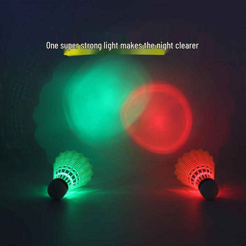 WEZHO LED Nylon Night Badminton Shuttlecocks