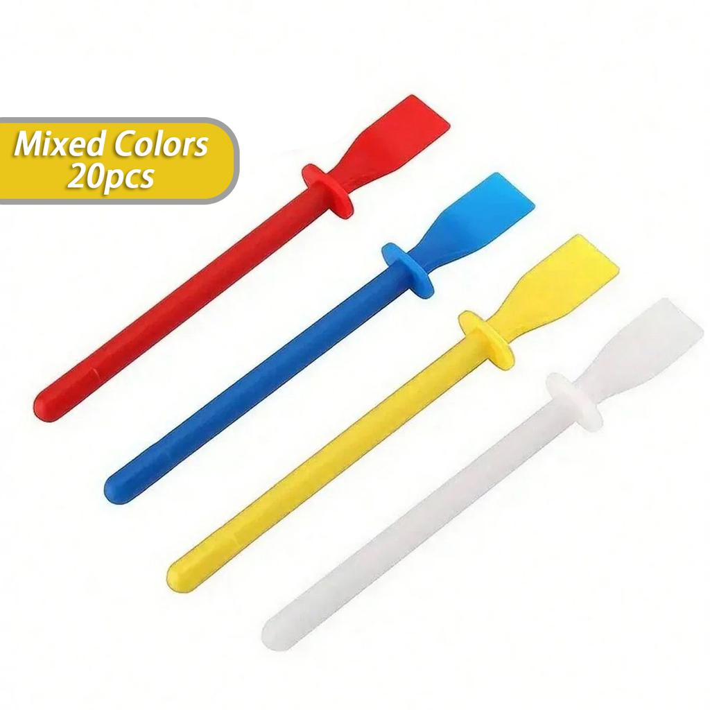 Polypropylene Spatula with Painting Scraper, Glue Applicator Stick, DIY Craft, Suitable for Art and Faux Leather Projects, 1Pc