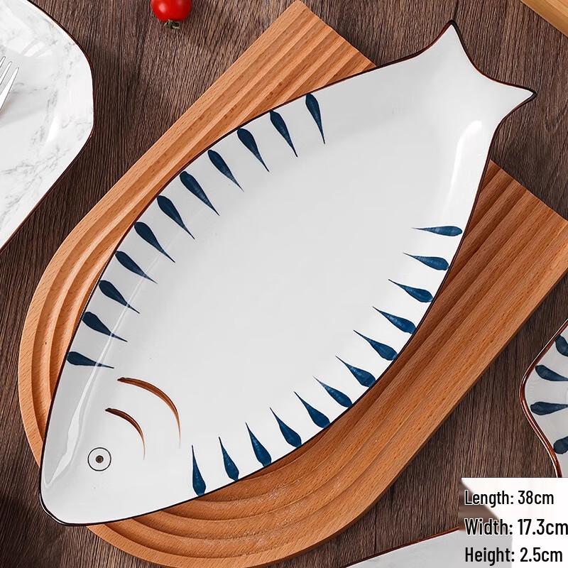 Nordic Ceramic Fish Plate