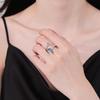 Qi Yu Damen Meerjungfrauenflosse Ring - Einzigartiges Süßes Cooles Offenes Design