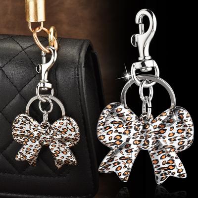 Leopard Print Keychain Fashion Car Bag Pendant Jewelry Pendant