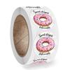 100-500 Stück runde Donut-Aufkleber, selbstgemachte Bäckerei, bunte Dekorationsetiketten, Kinderparty-Aufkleber, Scrapbooking-Aufkleber