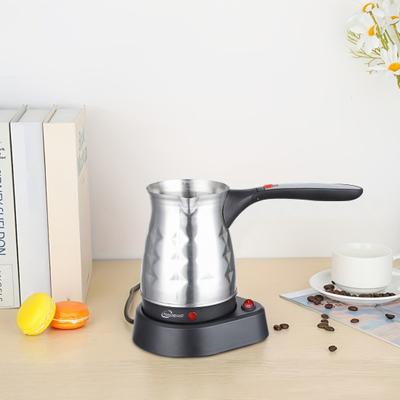 Paslanmaz Çelik Elektrikli Kahve Makinesi 0.5L Büyük Kapasiteli Kahve Makinesi Balmumu Eritme Potu Isıya Dayanıklı Sap Damlatmasız Dökme Ağzı Taşınabilir Kahve Demleyici